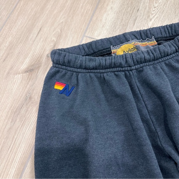 AVIATOR NATION bolt chevron sweatpants jogger in navy neon XS - Picture 4 of 8